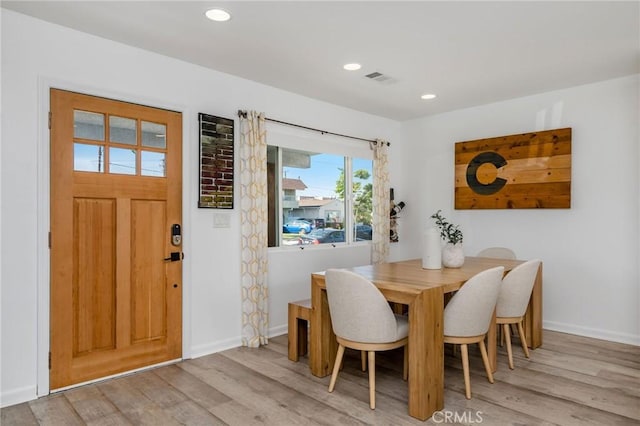 4852 W 129th St, Hawthorne, CA 90250 - dining room featuring wood finished floors and recessed lighting