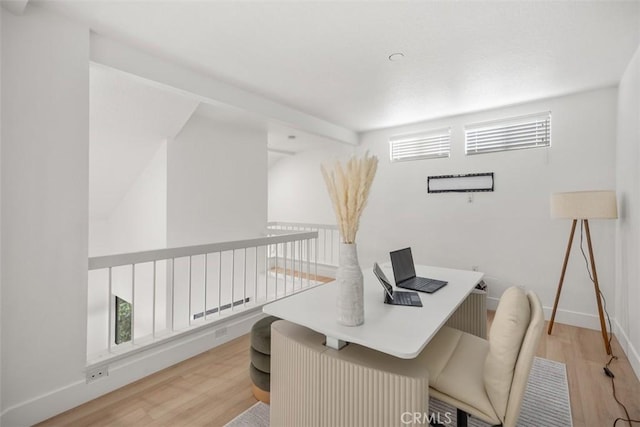 20092 Bayfront Ln Unit 206, Huntington Beach, CA 92646 - office area featuring light wood-type flooring and baseboards