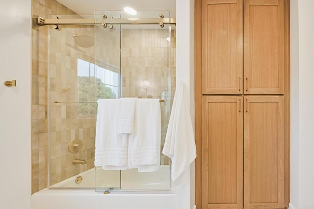 3728 Wawona Dr, San Diego, CA 92107 - full bathroom with combined bath / shower with glass door