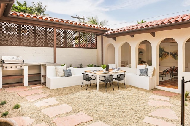 3728 Wawona Dr, San Diego, CA 92107 - view of patio / terrace with a grill and outdoor dining space