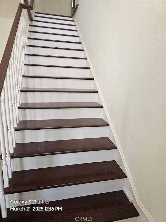 1849 10th Ave, Monrovia, CA 91016 - staircase featuring baseboards