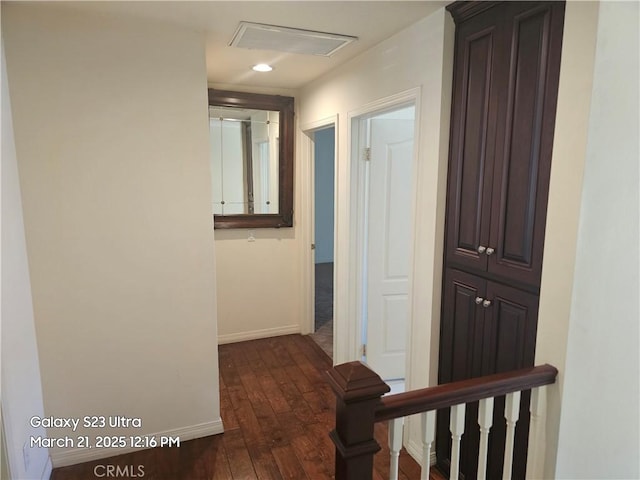 1849 10th Ave, Monrovia, CA 91016 - hall with dark wood finished floors, baseboards, and recessed lighting