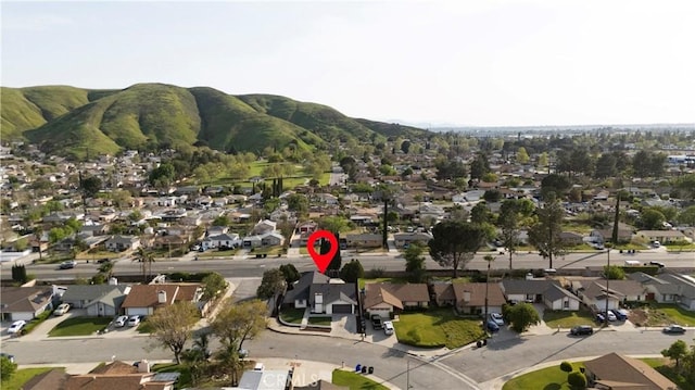 1551 Indian Trl, San Bernardino, CA 92407 - aerial overview of property's location with nearby suburban area and mountains