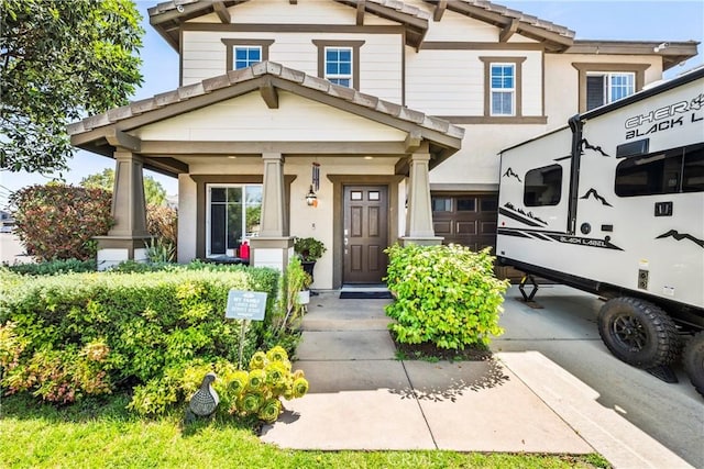 7925 Hemingway Ct, Fontana, CA 92336 - view of front of property featuring covered porch
