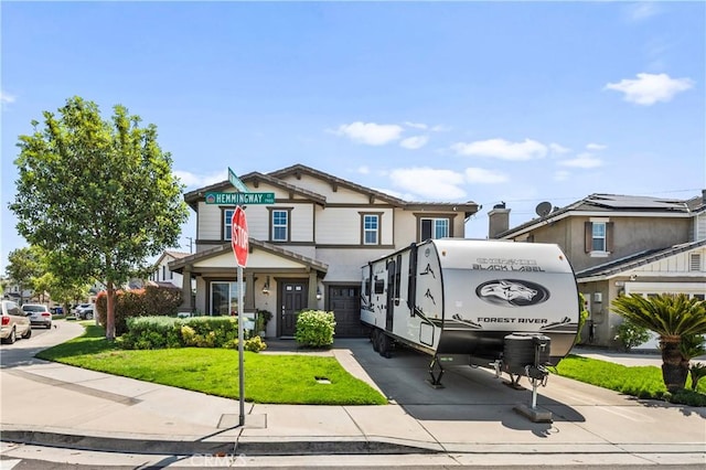 7925 Hemingway Ct, Fontana, CA 92336 - view of front of property with a front yard