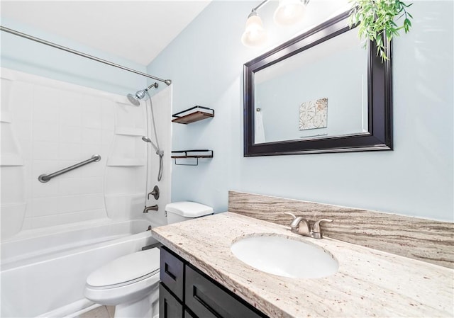 7890 E Spring St Unit 22F, Long Beach, CA 90815 - full bathroom with toilet, vanity, and washtub / shower combination
