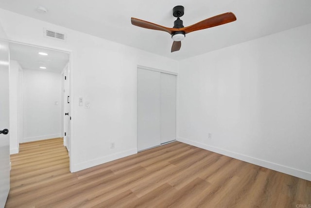1915 Via Las Palmas Unit 32A, National City, CA 91950 - spare room with light wood finished floors, a ceiling fan, and baseboards