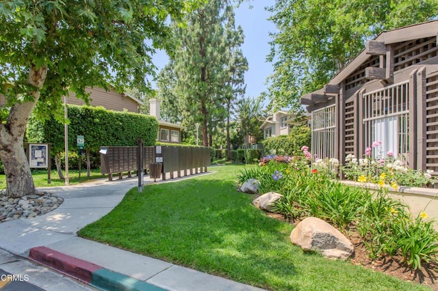 2759 Butter Creek Dr, Pasadena, CA 91107 - view of grassy yard with mail area