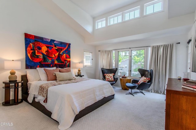 2759 Butter Creek Dr, Pasadena, CA 91107 - bedroom with carpet flooring and a towering ceiling
