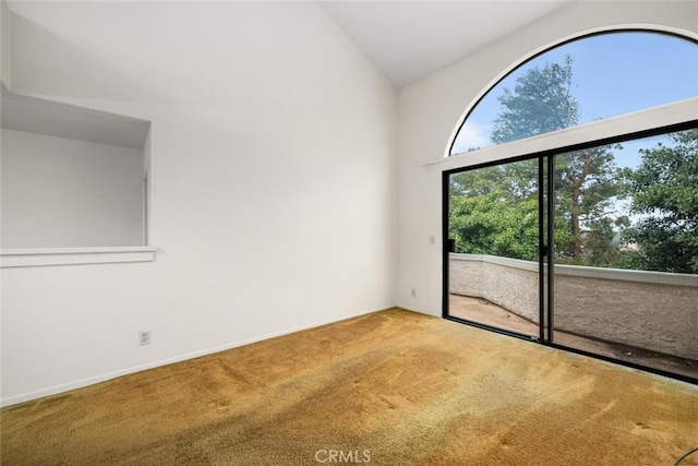 17202 Corbina Ln Unit 206, Huntington Beach, CA 92649 - empty room with carpet and vaulted ceiling