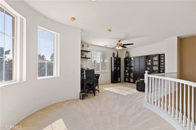 35358 Perla Pl, Wildomar, CA 92595 - carpeted office with ceiling fan