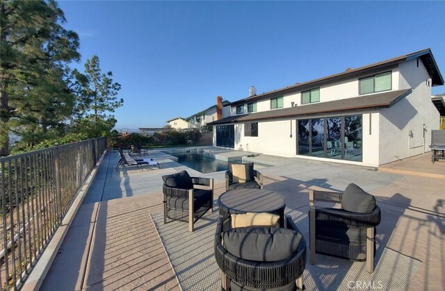 4263 E Ranch Gate Rd, Anaheim Hills, CA 92807 - wooden terrace with a patio area