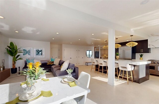 4263 E Ranch Gate Rd, Anaheim Hills, CA 92807 - dining area featuring recessed lighting