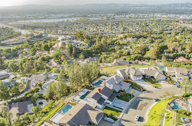 4263 E Ranch Gate Rd, Anaheim Hills, CA 92807 - aerial view of property and surrounding area with nearby suburban area and a nearby body of water