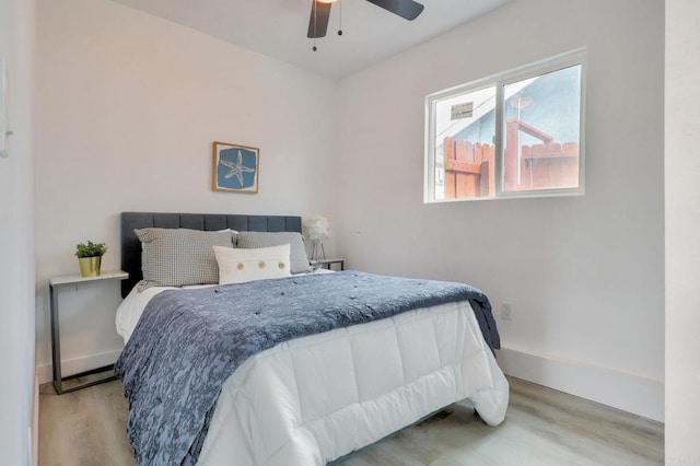 1320 Vinca Way, San Diego, CA 92114 - bedroom featuring wood finished floors, baseboards, and ceiling fan