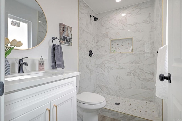 1320 Vinca Way, San Diego, CA 92114 - bathroom with toilet, vanity, and tiled shower