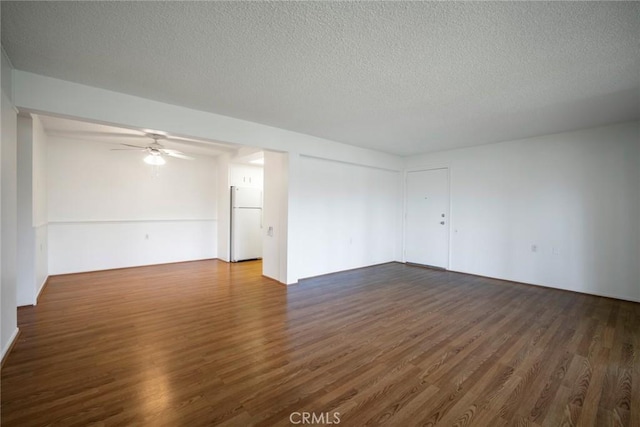 270 Avenida Sevilla Unit C, Laguna Woods, CA 92637 - empty room featuring wood finished floors, a textured ceiling, and ceiling fan