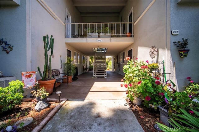 270 Avenida Sevilla Unit C, Laguna Woods, CA 92637 - view of patio featuring stairs