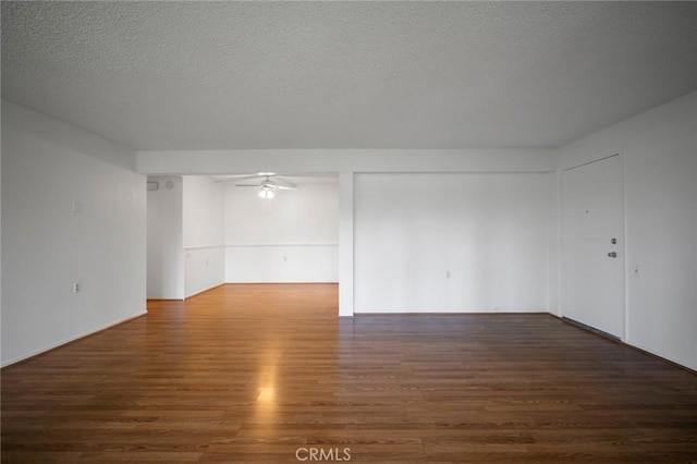 270 Avenida Sevilla Unit C, Laguna Woods, CA 92637 - unfurnished room featuring wood finished floors, ceiling fan, and a textured ceiling