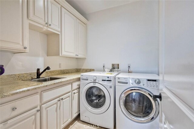 1177 Estee Ct, Fallbrook, CA 92028 - washroom with cabinet space and separate washer and dryer