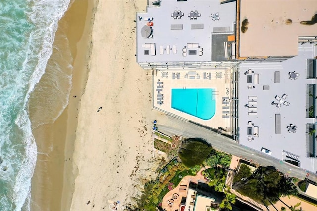 1585 S Coast Unit 2, Laguna Beach, CA 92651 - aerial view of waterfront with a beach and a pool
