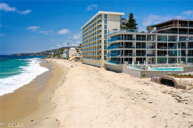 1585 S Coast Unit 2, Laguna Beach, CA 92651 - view of building exterior featuring view of water and beach