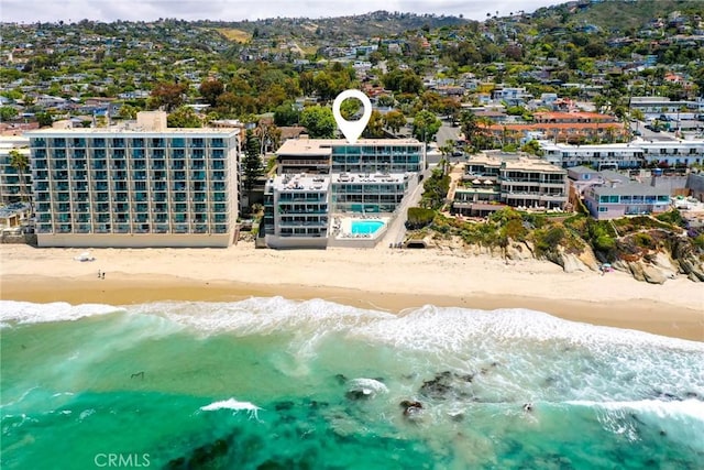 1585 S Coast Unit 2, Laguna Beach, CA 92651 - drone / aerial view of waterfront with a beach