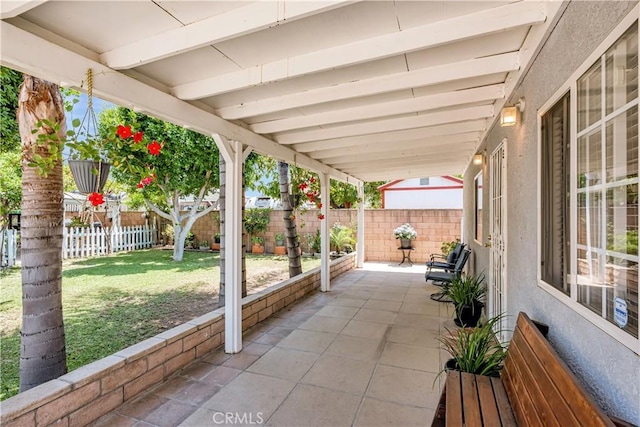 8960 Telfair Ave, Sun Valley, CA 91352 - fenced backyard with a patio