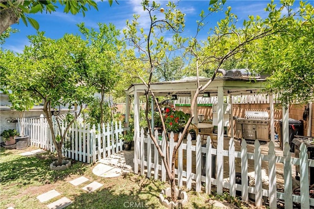8960 Telfair Ave, Sun Valley, CA 91352 - fenced yard featuring a gazebo