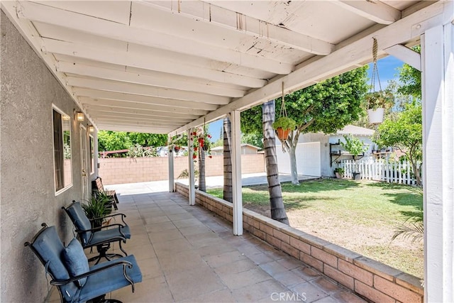 8960 Telfair Ave, Sun Valley, CA 91352 - fenced backyard featuring a patio