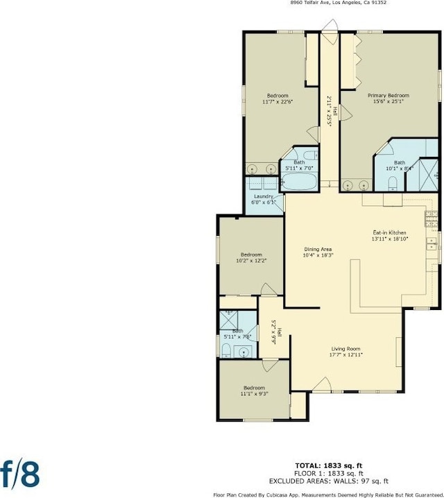 8960 Telfair Ave, Sun Valley, CA 91352 - view of property floor plan