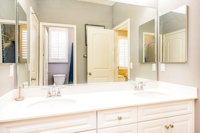 5764 Alcala Way, Riverside, CA 92505 - bathroom with toilet and double vanity
