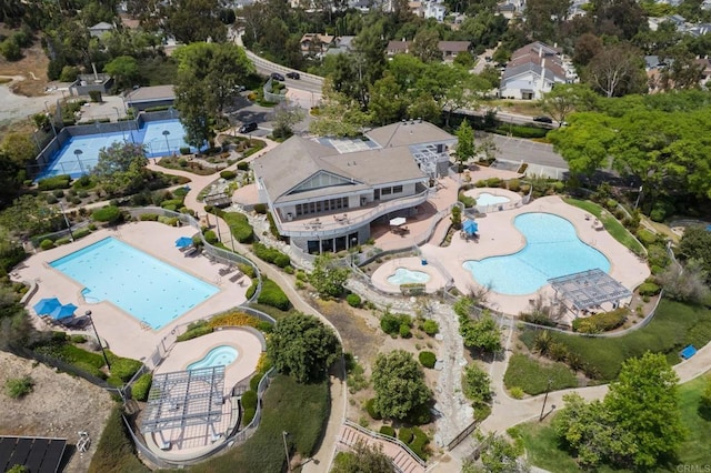 1253 Manzana Way, San Diego, CA 92139 - aerial view of property's location with a pool