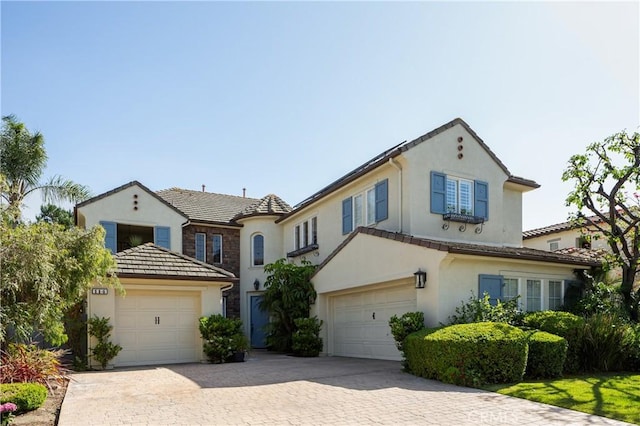 114 Via Monte Picayo, San Clemente, CA 92673 - view of front of property featuring stucco siding, a tile roof, and decorative driveway