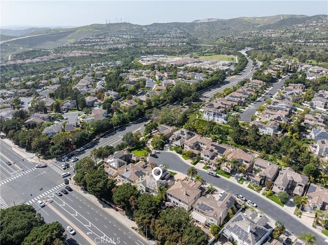 114 Via Monte Picayo, San Clemente, CA 92673 - aerial view of property and surrounding area with mountains and nearby suburban area