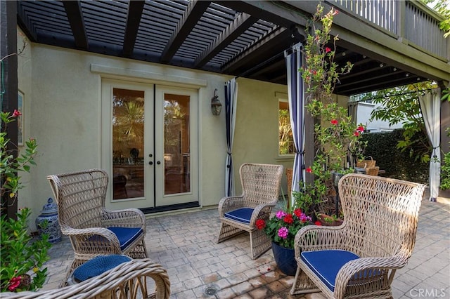 114 Via Monte Picayo, San Clemente, CA 92673 - view of patio with french doors and a pergola
