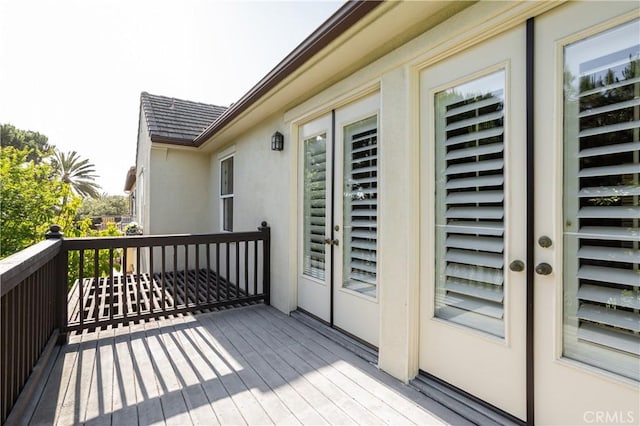 114 Via Monte Picayo, San Clemente, CA 92673 - wooden terrace with french doors