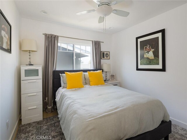 618 W Elm Ave, El Segundo, CA 90245 - bedroom featuring baseboards and a ceiling fan