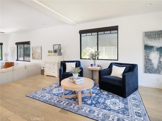 618 W Elm Ave, El Segundo, CA 90245 - living room featuring wood finished floors, baseboards, and recessed lighting