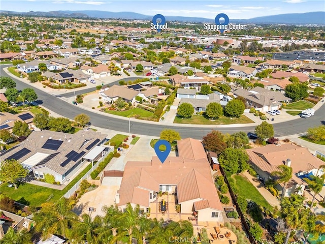 42302 Oregon Trl, Murrieta, CA 92562 - aerial view of property's location featuring mountains and nearby suburban area