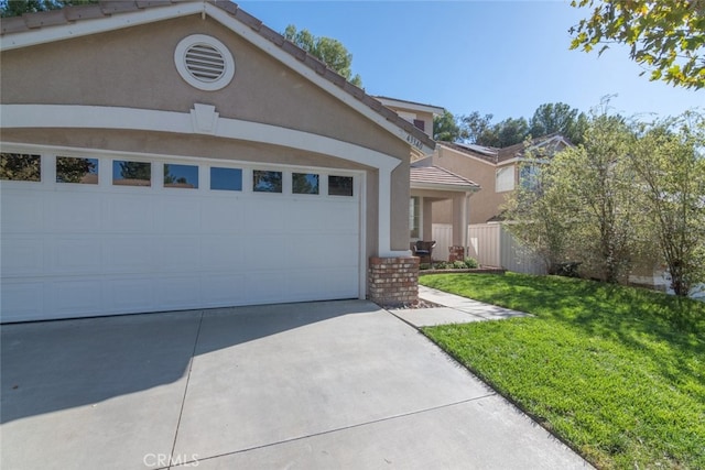 43340 Corte Barbaste, Temecula, CA 92592 - view of front of property with concrete driveway, a front lawn, an attached garage, and stucco siding