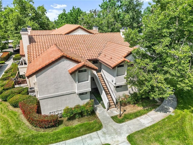 8313 Vineyard Ave # 6, Rancho Cucamonga, CA 91730 - view from above of property