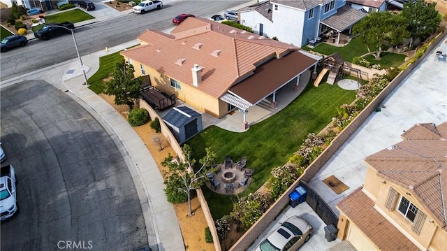 5058 Meadowsweet Dr, Palmdale, CA 93551 - aerial perspective of suburban area