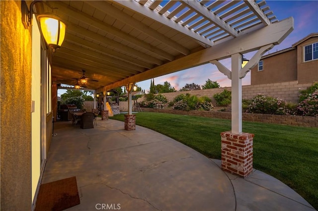 5058 Meadowsweet Dr, Palmdale, CA 93551 - view of patio / terrace featuring a pergola