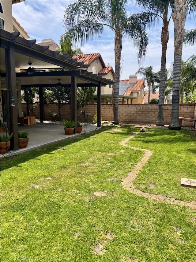 7440 Apple Blossom Ct, Highland, CA 92346 - view of yard featuring a patio area