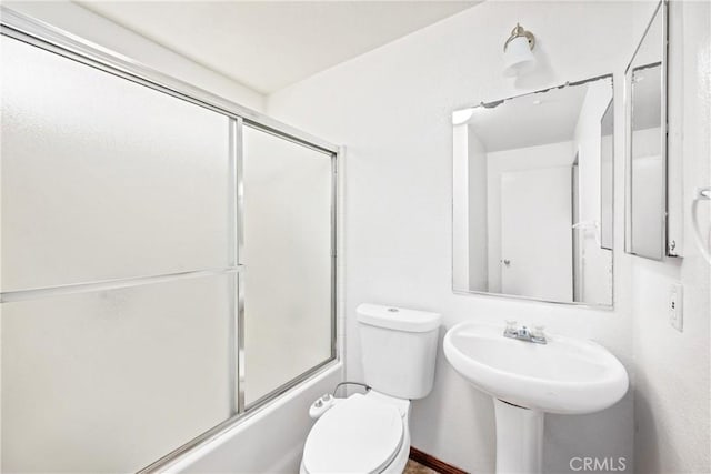 15863 Falcon Ct, Fontana, CA 92337 - full bathroom with toilet and shower / bath combination with glass door