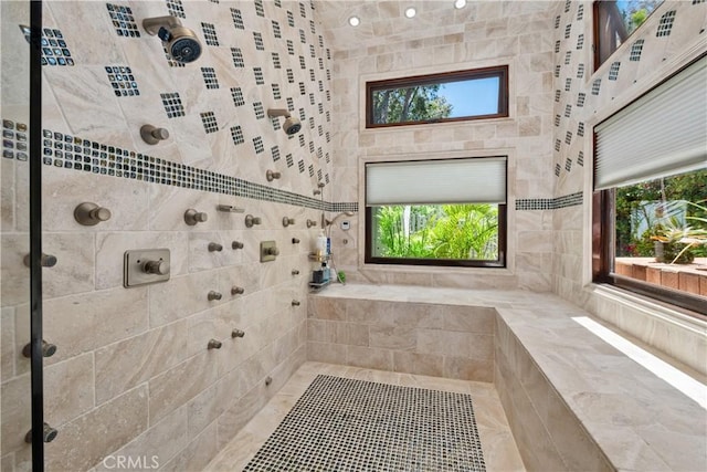 7626 E Saddlehill Trl, Orange, CA 92869 - bathroom featuring a tile shower
