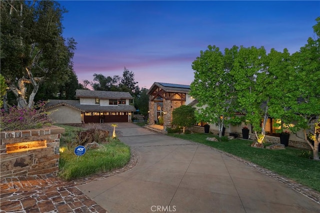 7626 E Saddlehill Trl, Orange, CA 92869 - view of front of home featuring curved driveway