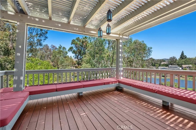 7626 E Saddlehill Trl, Orange, CA 92869 - wooden deck featuring a pergola