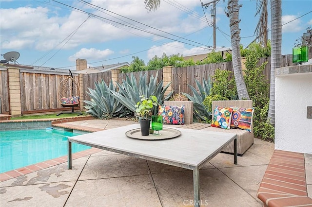 6324 E Colorado St, Long Beach, CA 90803 - view of swimming pool featuring a patio area and a fenced backyard